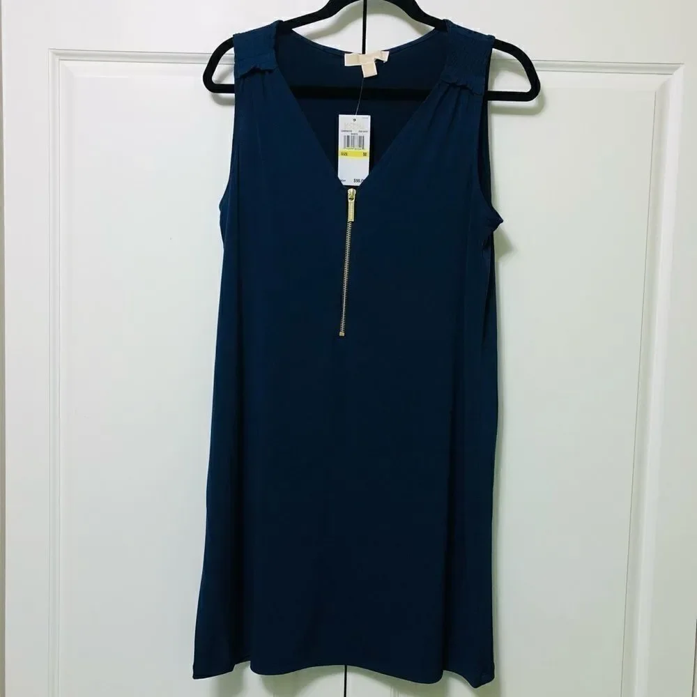 NWT: Michael Kors Front-zip Dress - Picture 2 of 7